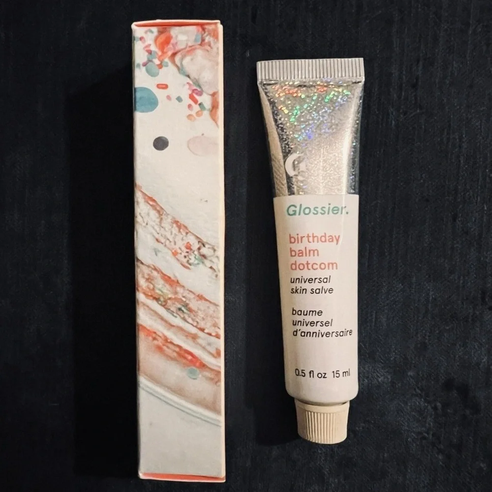 Glossier Birthday Balm Dotcom Universal Salve New Lip balm in box! GWP - Picture 2 of 9
